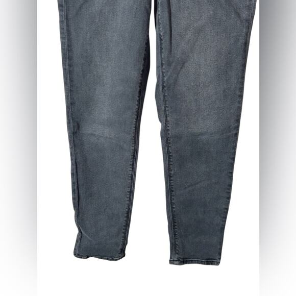 American Eagle Mom Jeans Size 0 | Washed Black Dark Grey Straight Leg Denim - Picture 5 of 10